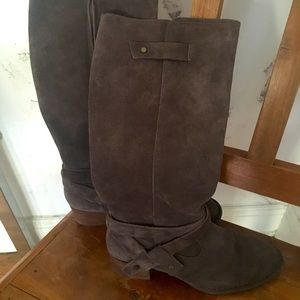 UGG Mushroom Suede Leather Knee High Boots 7.5